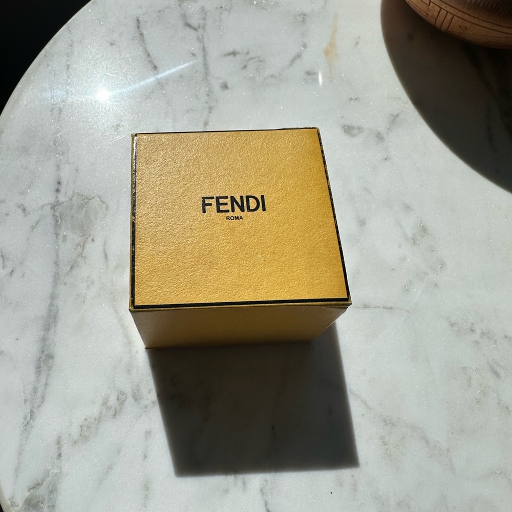 Fendi Silver Logo Ring - image 2